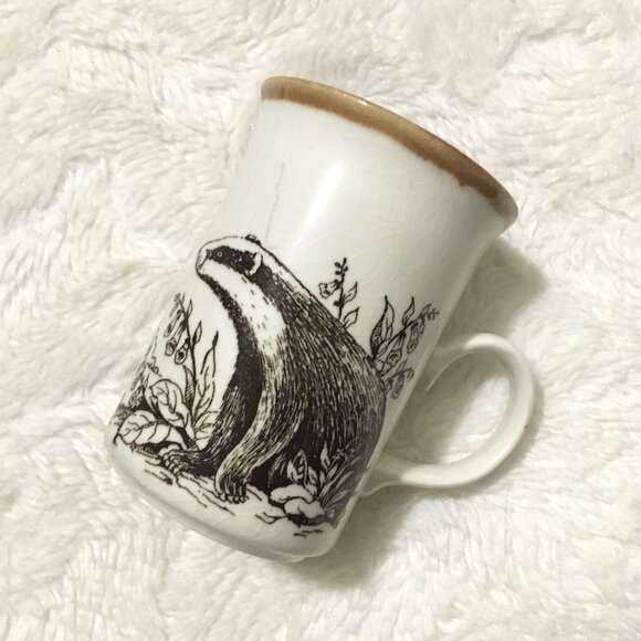 Vintage Churchill England Badger Brown Glazed Ceramic Mug - Picture 1 of 12